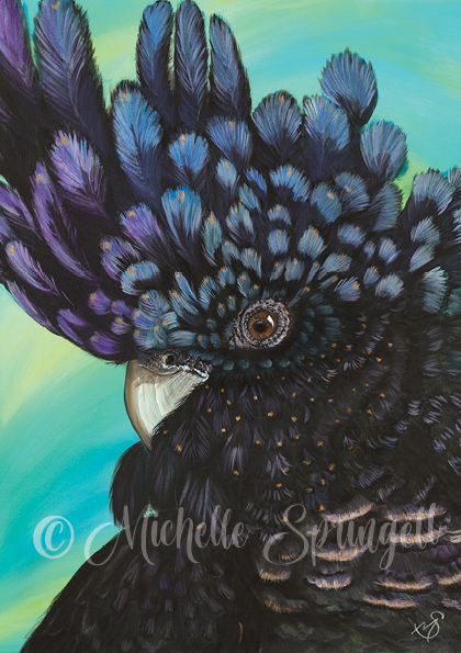 Dorothy - Black Cockatoo by Michelle Springett